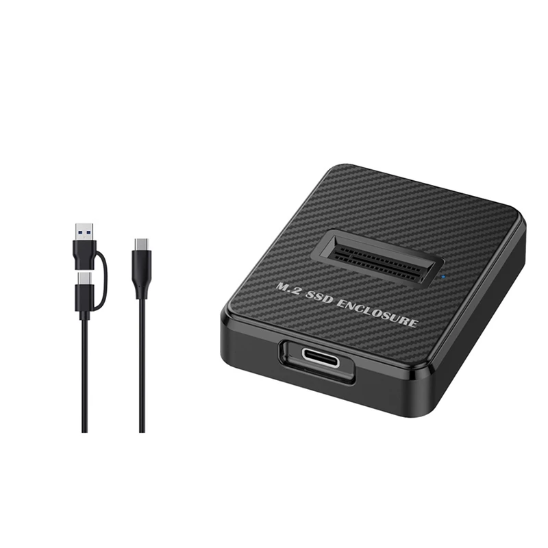 M.2 NVME & SATA na USB C Docking Station Dual Protocol M.2 až USB C Adaptér 10 Gbps Externý kryt SSD s USB C 2in1