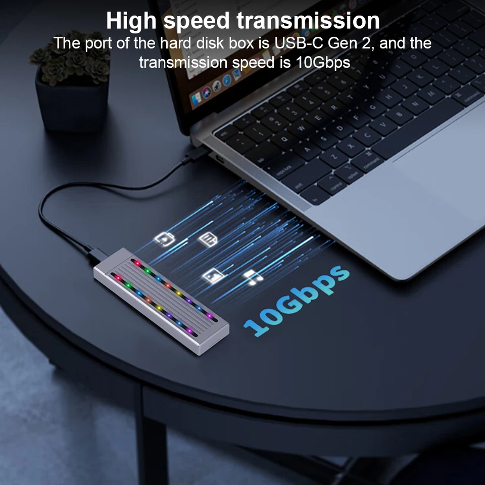 M.2 NVME/NGFF/DUAL Protokol SSD CONSD ADAPTROUM USB-C GEN 2 10 GBPS SSD PAN