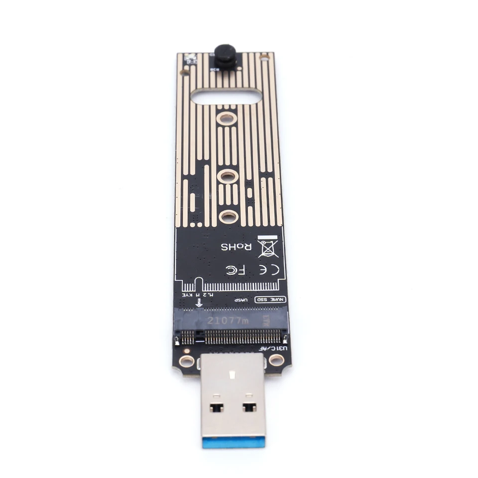 M.2 NVME Riser Board USB3.1 Prevodník pevného disku 10 GBPS Gen 2 Konvertuje kart