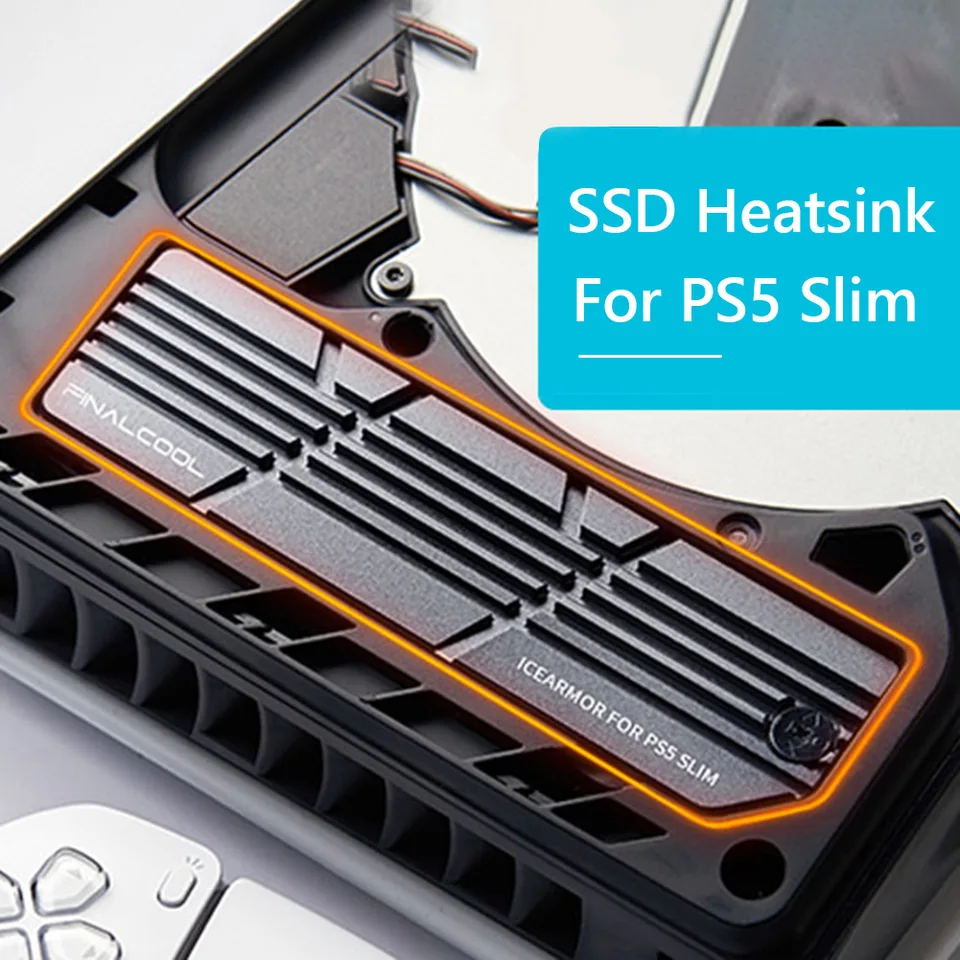 M.2 NVME SSD Cooler SSD Heatsink Gasket SSD Cooling Montážna súprava pre PS5 Slim 2280 NVME SSD Expansion Slot Radiator