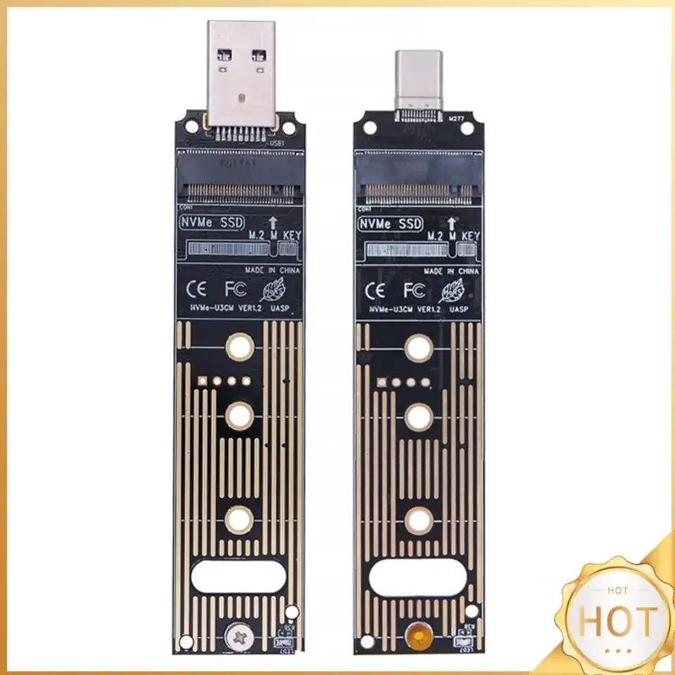 M.2 NVME SSD na USB 3.1 Gen 2 Converterov adaptér 16TB M.2 NVME USB3.1 Externý testovací konvertor UASP TRIM pre PCI-E/M.2 SSD