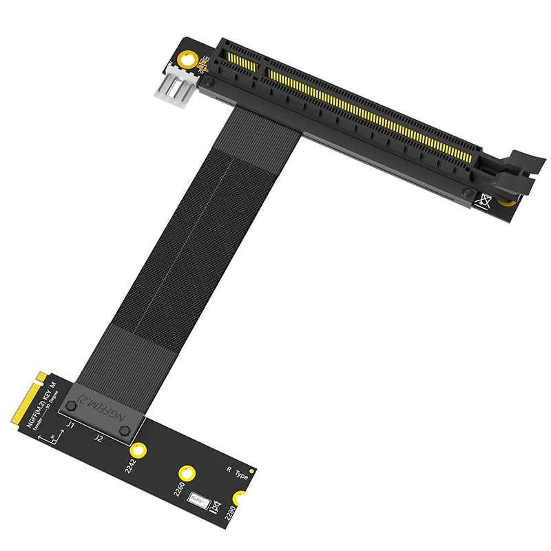 M.2 NVME to PCIe x16 Adaptér grafika Video Extension Cable PCI Express 3.0 16x až M Key stúpacie kábel pre 2242/2260/2280 NVME SSD