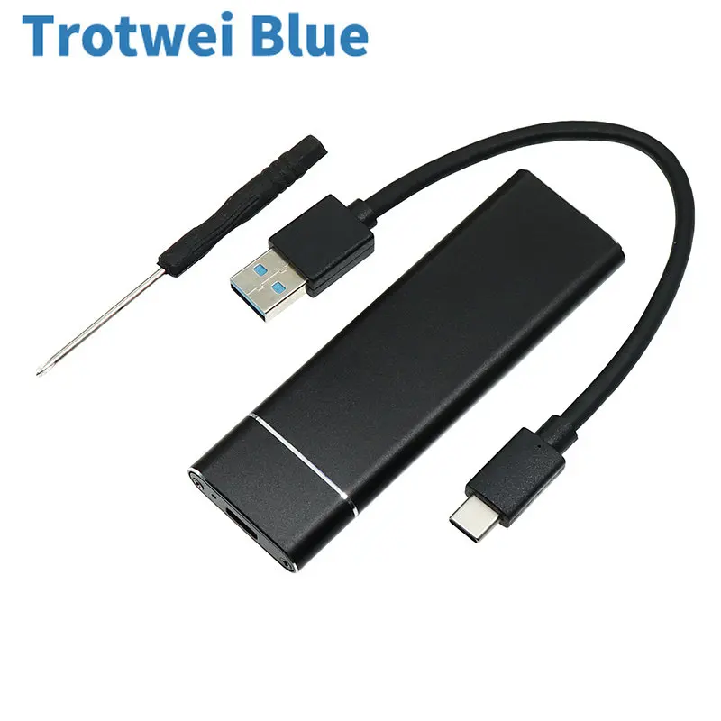 M.2 USB 3.1 Typ C SSD Mobilný adaptér pevného disku M2 do USB.1.1 Type-C Externé puzdro pre externé kryty pre 2230 2242 2260 2280
