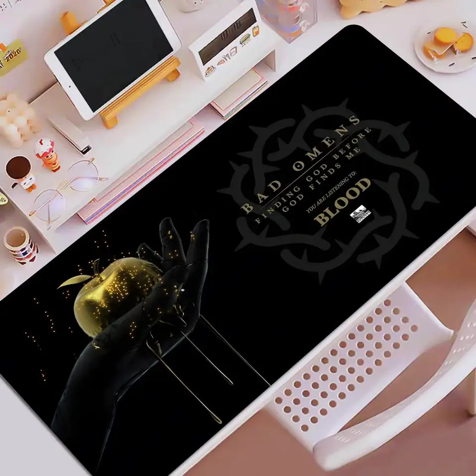 M-Music Bad Omens Loog Mouse Pad Created Personalized Mouse podložka Extra veľkí chlapci a dievčatá stolové podložky pre notebook Klávesnica Pad Desk Pad