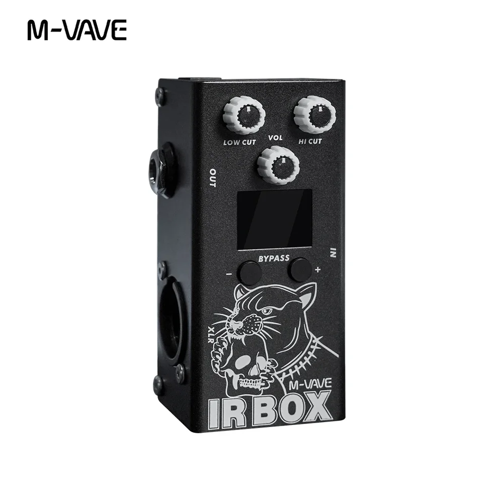 M-VAVE IR Box Pedal Pedal Cab Impulse Response Skrinky Skutočnosť Správa Guitar Basové efekty pedál 32 Predvoľby 9-segmentové EQ moduly EQ