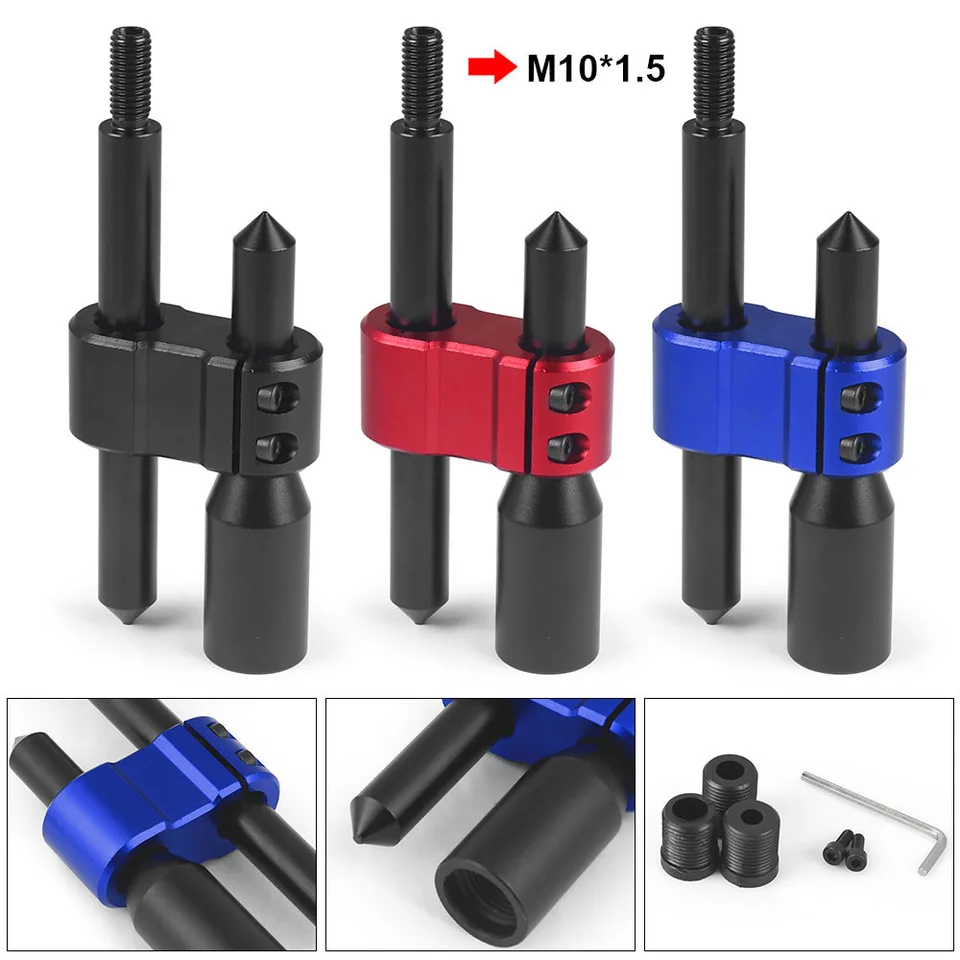 M10*1,5 hliníkový automobil H Typ posunutia gombíka nastaviteľná extenderová radnica prevodového stupňa s tromi adaptérmi TT102604