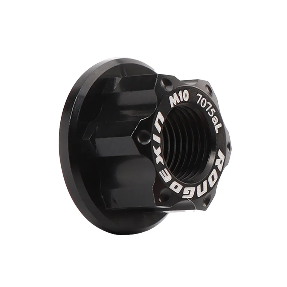 M10 Hub Nut hliníková zliatina 1 ks 21.x12 mm 5G bicyklov bicykel Nápl