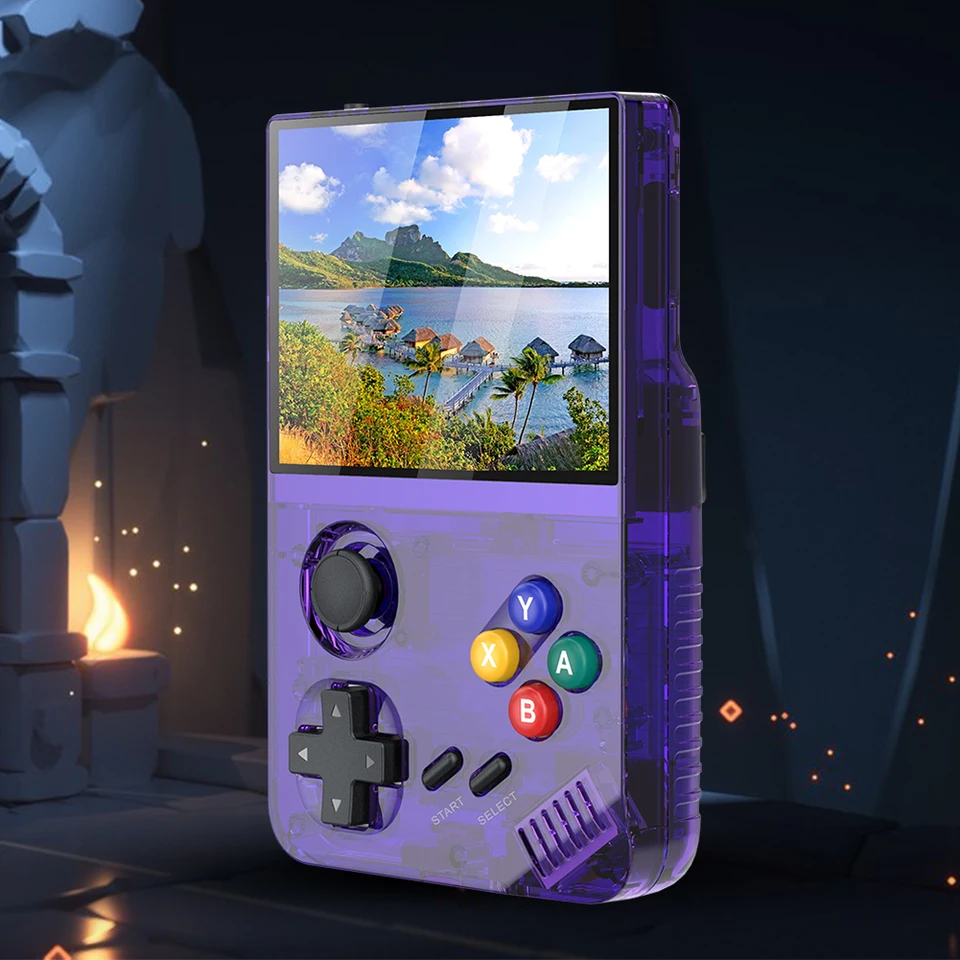 M19 3D Video Gaming Player 640*480 Retro videohra konzola 3,5 palca 4K HD IPS prenosné darčeky pre hernú konzolu pre deti