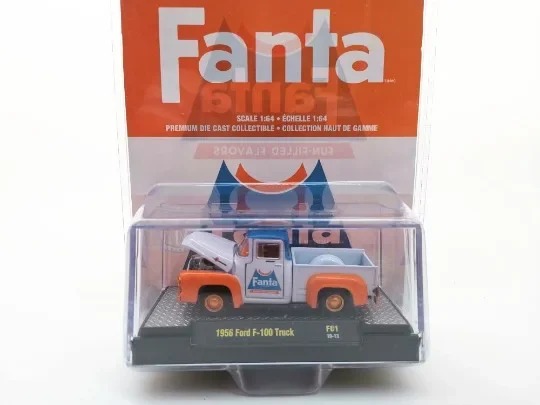 M2 1:64 1956 Ford F-100 Truck Zlaté koliesko Zlaté kovové kovové autá modelové vozidlá pre hračky pre deti