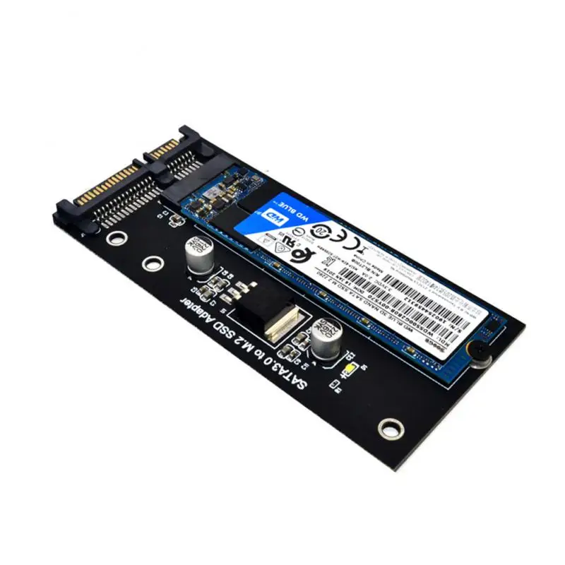 M2 až SATA3 Adapter Karta Vysoko účinná SATA M2.SSD Convert Adapter Card NVME SSD Modernizovaný adaptér SATA 6 GBPS NGFF