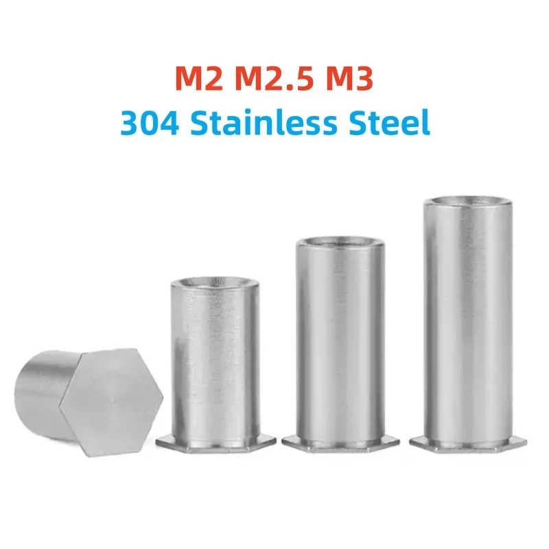 M2 m2,5 m3 304 z nehrdzavejúcej ocele Hexagon Hexagon HEXAGON HEAD Slepý otvor Nitovanie tlaku tlaku nitovanie Stud Stud Matica