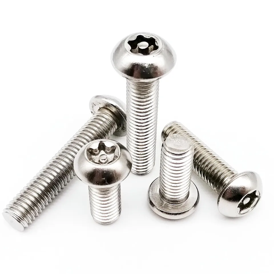 M2 m2,5 m3 m4 m5 m8 M8 304 A2-70 Nerezová oceľ šesť laloku Torx Button Round Head s kolíkom proti krádeži bezpečnostnej skrutky