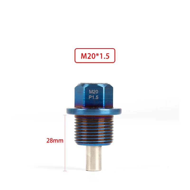 M20X1.5 Titánska zliatina Magnetický olejový vypúšťací zátk