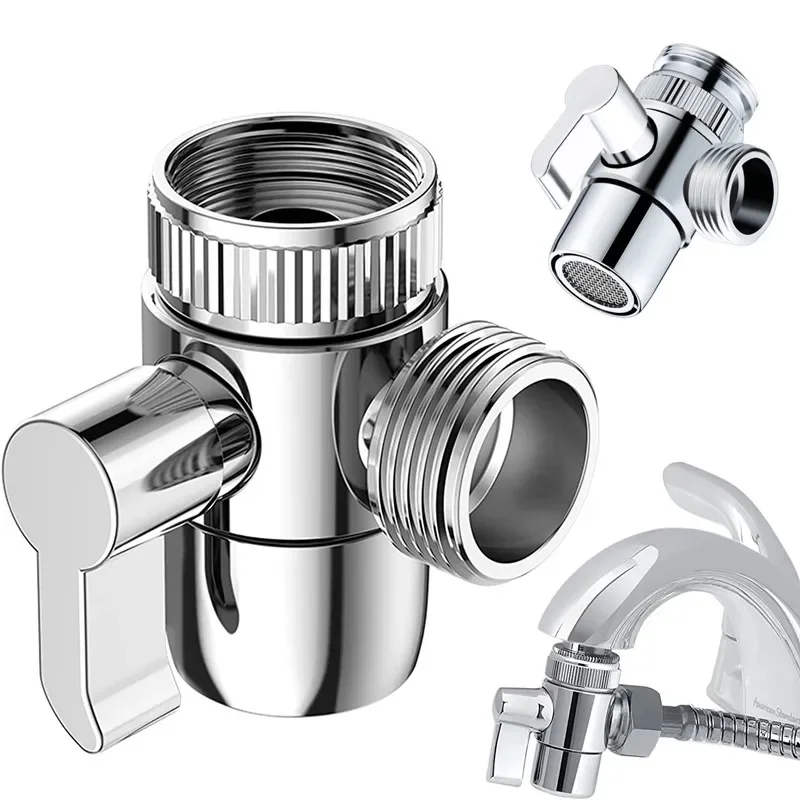 M22/M24 Switch Faucet Adapter Kuchynský drez Splitter Splitter Ventil Voda Tap Connector pre toaletu bidet sprcha Kúpeľňa Kuchyňa