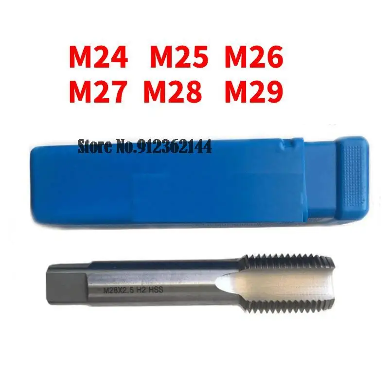 M24 M25 m26 m27 m28 m29 zuby = 1,0 1,5 2,0 3,0 mm HSS stroj klepnutím závitu závitu