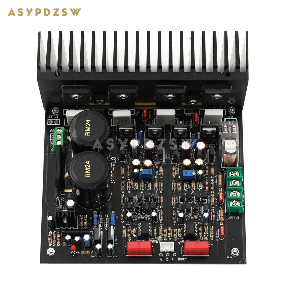 M4 2SA1943/2SC5200 Výkonový zosilňovač DIY Kit/DOPLETNÁ BOSA DOPADNÁ ZÁKLADNÁ ZÁKLADA NA NAJVENIE SUGDEN SF60 150W+150 W s chladičom