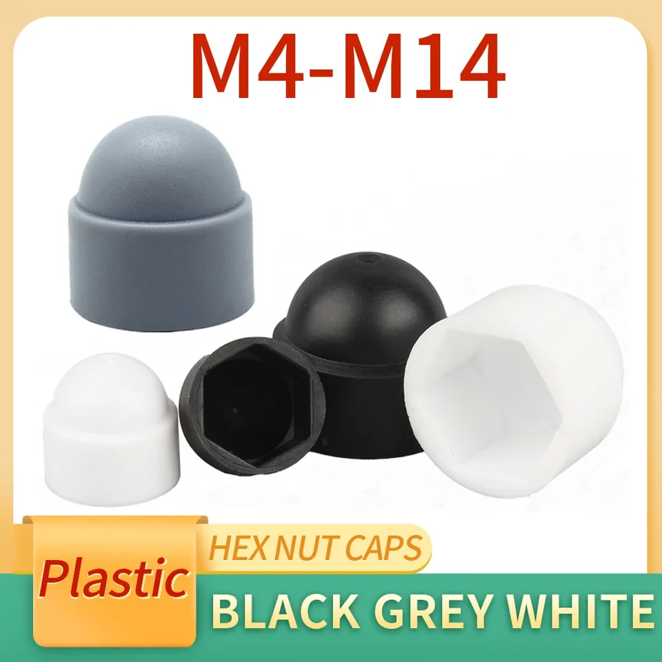 M4 M5 M6 M8 M10 M12 M14 HEX HEX CAMS PLAP PLASTNÉ HEXAGON CAPS pre skrutky Ochrané orechy pre vozidlá Vonkajšie dekorácie