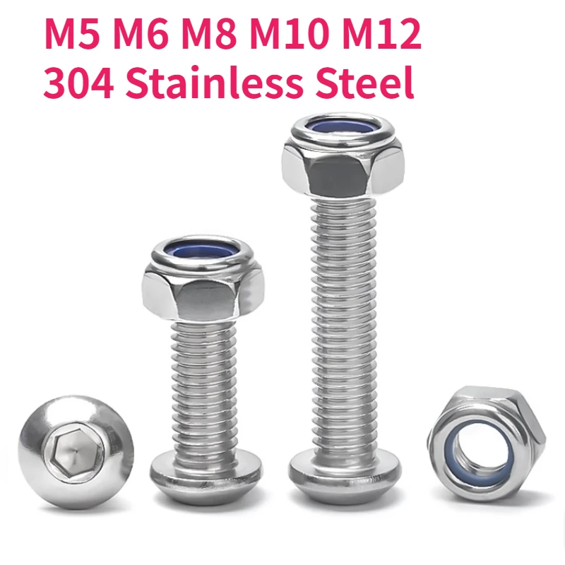 M5 M6 M8 M10 M12 304 A2 ROUDLE ZÁVERENÁ HEX HEX HEX HEX HEX HEX HEAD HEAD HEAD ALLEN Skrutky skrutky NYLON V vložky LOCK MOCK Combination Set