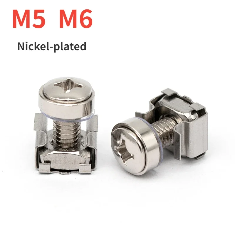 M5 M6 NICLE-PATLED CROWN SCRAKT CLABLET CLAMP CLAMP Nut skrutka Tri kombinovaný spínač