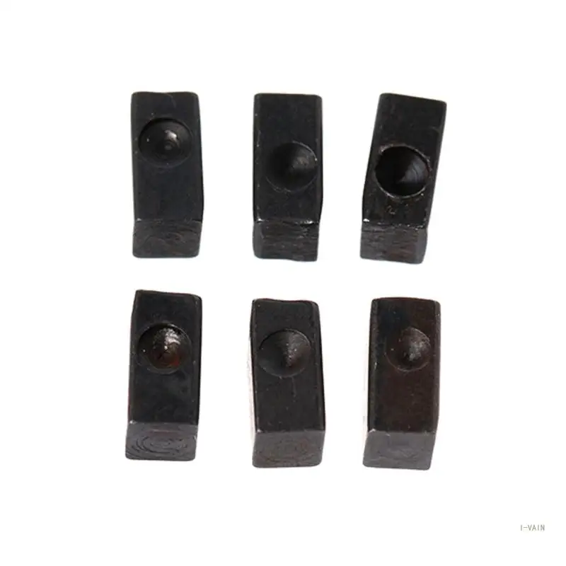M5TC 6 PCS Elektrická gitara Tremolo Bridge Saddle Saddle Clamcking String String Block