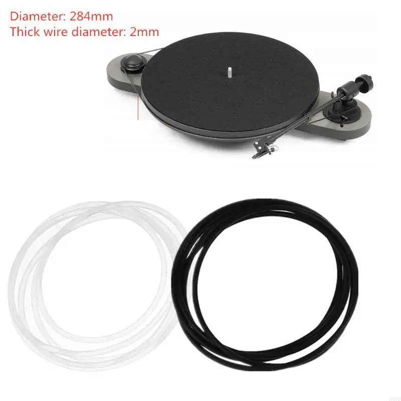 M5TD Turntable Belt pre LP Vinyl Record Player Phono Belt poháňaný Turntable284mm