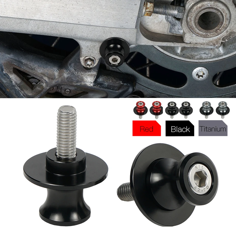 M6 6mm Swingarm Slider Sools pre Aprilia Tuareg Rs 660 RS660 RSV4 Tuono V4 V4R Shiver 750 Triumph Street Triple / R 2007-2012