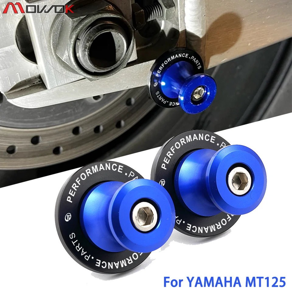 M6 pre Yamaha MT125 MT-125 MT 125 2015 2016 2017 2018 2018 Motocyklové príslušenstvo CNC hliníkové výkyvné cievky stojanov