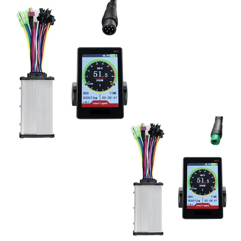 M6T Elektrický bicykel LCD Display Meter+36V 350W Sinine Wave Ovládač Color Screen Universal Pre výmenu E-Bike E Scooter (5pin)