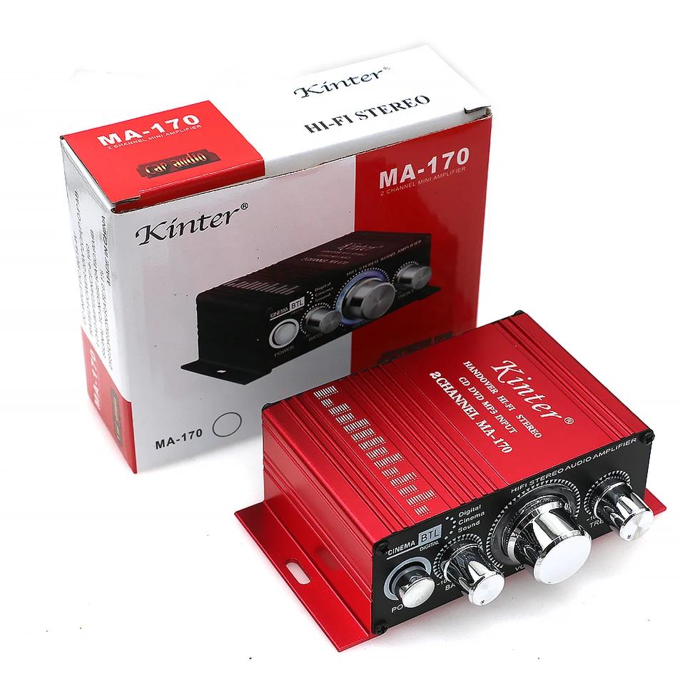 MA-170 2 kanálový hi-fi stereofónny zosilňovač, reproduktor pre hudbu automobilov, Audio Arcade Game, Raspberry Pi Vingending Machine, DIY Kit