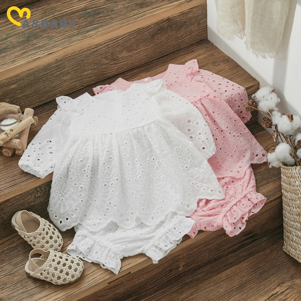 MA & Baby 3-24m Dievčatkové oblečenie Sada Novorodeneckých dojčenských batoľa dievčatá Spevná farba s dlhým rukávom Tops Tops Shorts