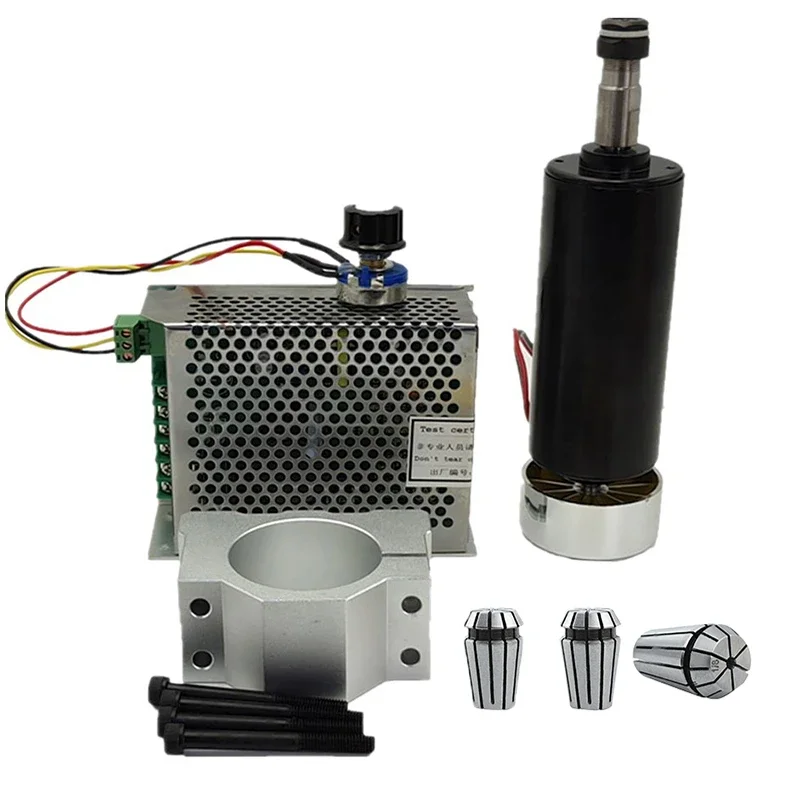 Machifit ER11 Chuck CNC 300W 400W 500W vretenového motora s 52 mm svorkami a guvernérom rýchlosti napájania