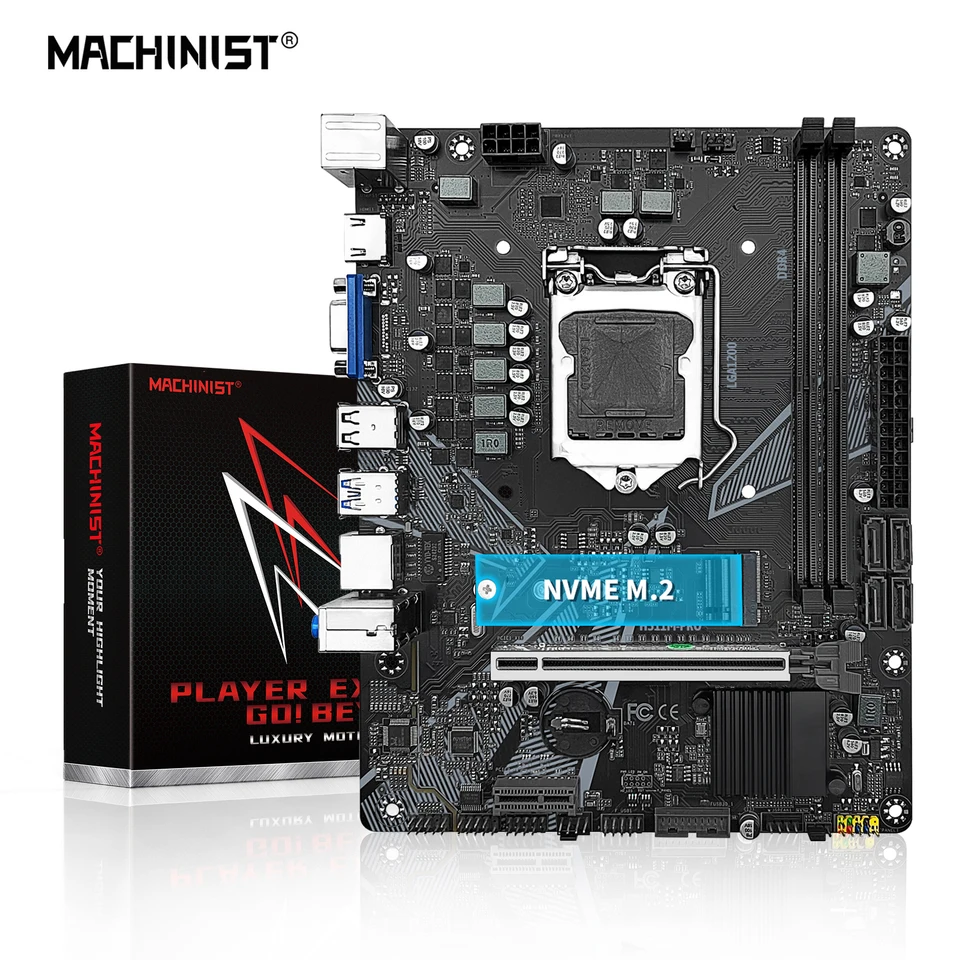 MACHINIS H511 Základná doska LGA 1200 Podpora Intel Core i3/i5/i7/i9 10./11. procesor CPU DDR4 RAM Desktop Memory VGA HDMI M-ATX