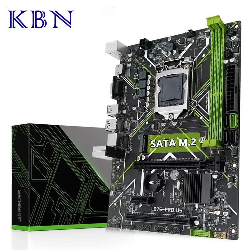 Machinista B75 LGA 1155 Základná doska s NGFF M.2 HDMI VGA Interface podporuje Intel I3/i5/i7 CPU DDR3 RAM Desktop Pamäť