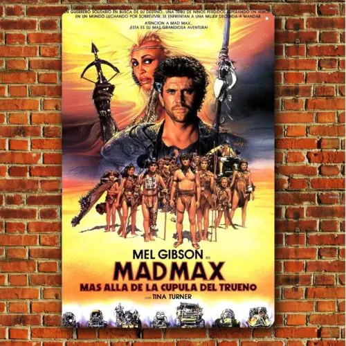 Mad Max Retro Movie Movie kovové plagáty Tin Sign Plate (veľkosť 20x30cm, 8 