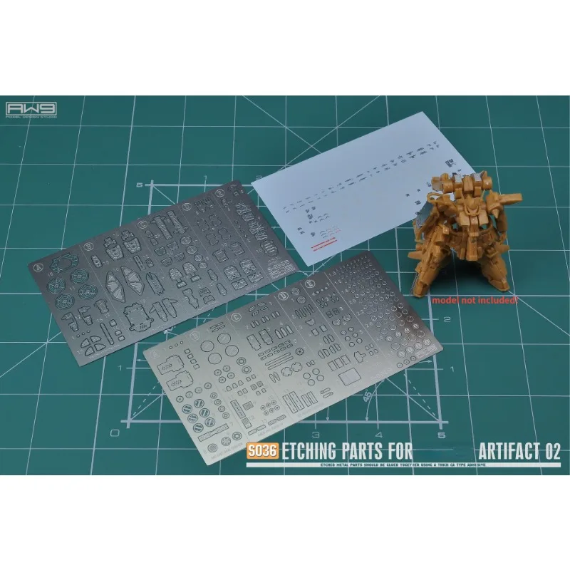 Madworks S036/S041 leptanie dielov z nehrdzavejúcej ocele Paluba pre artefakt 02 Modeling Tools Hobby DIY príslušenstvo