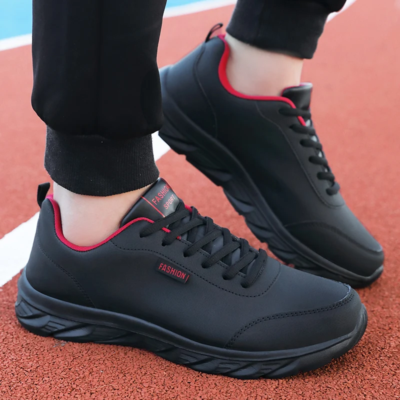 Maedef vysokokvalitné topánky pre mužov šnurované vodotesné klasické príležitostné pánske topánky Lightweight Flat Walking Vulcanize topánky
