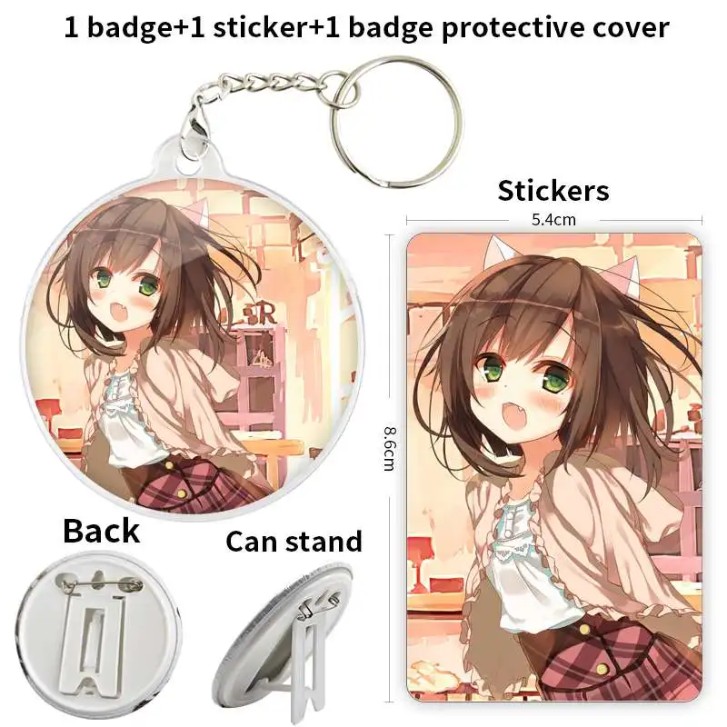 Maekawa miku anime značka Game Soft Button Odznak Broš