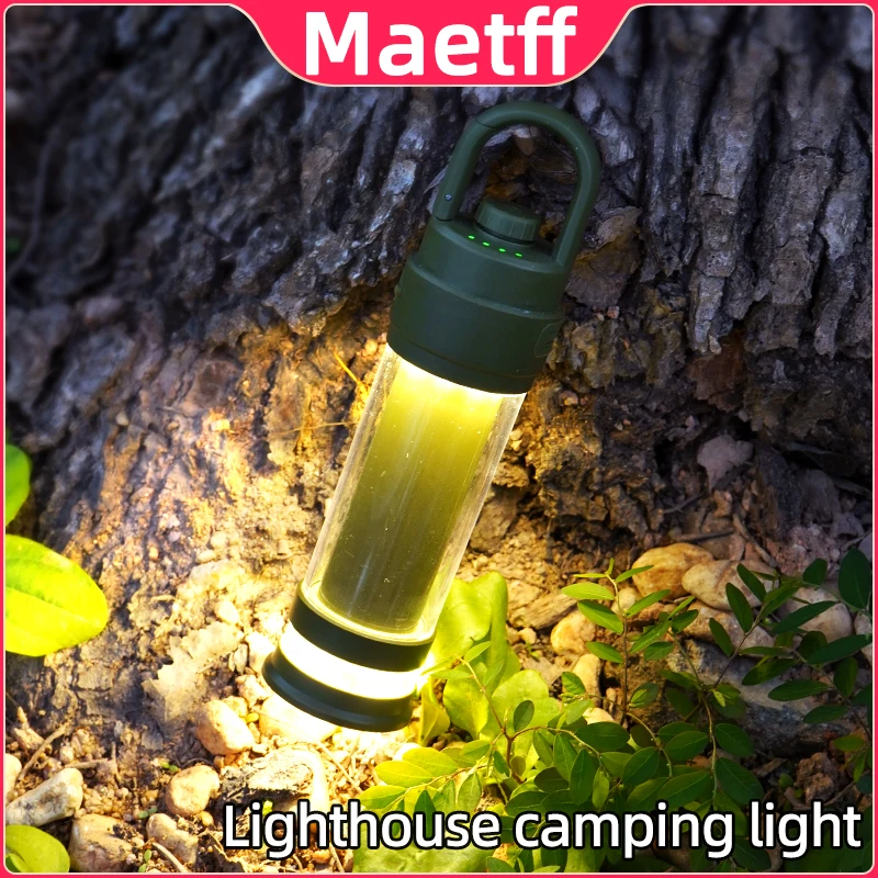 Maetff 4800 mAh kemping Lantern Mini Light Prenosný IP62 nepremokavý batoh osvetlenia zavesenie stanu lampu vonkajšie turistické cestovanie