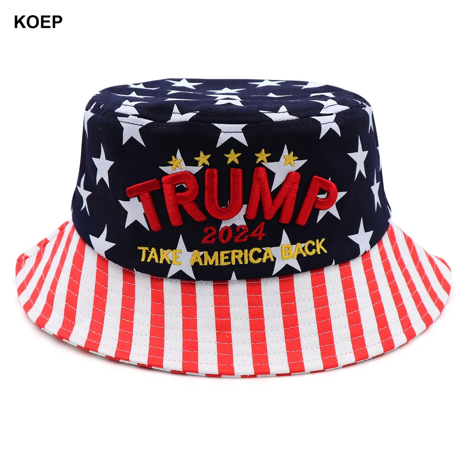 Maga Bucket Hat Trump 2024 Cap Cap Zoberte Ameriku späť Donald Trump Unisex Outdoor Sun Hat