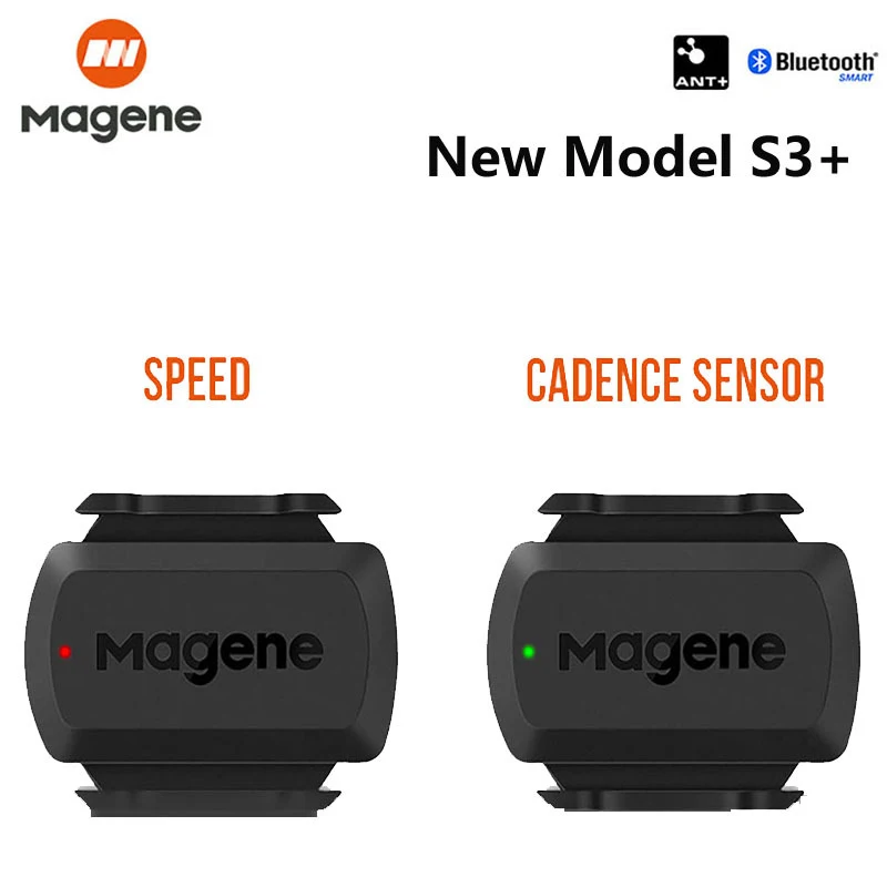 Magene Cadence Speed ​​Speed ​​S3+ Speedometer ANT+ Bluetooth počítač kompatibilný s Garmin IGP Bryton Bike Computer Wireless