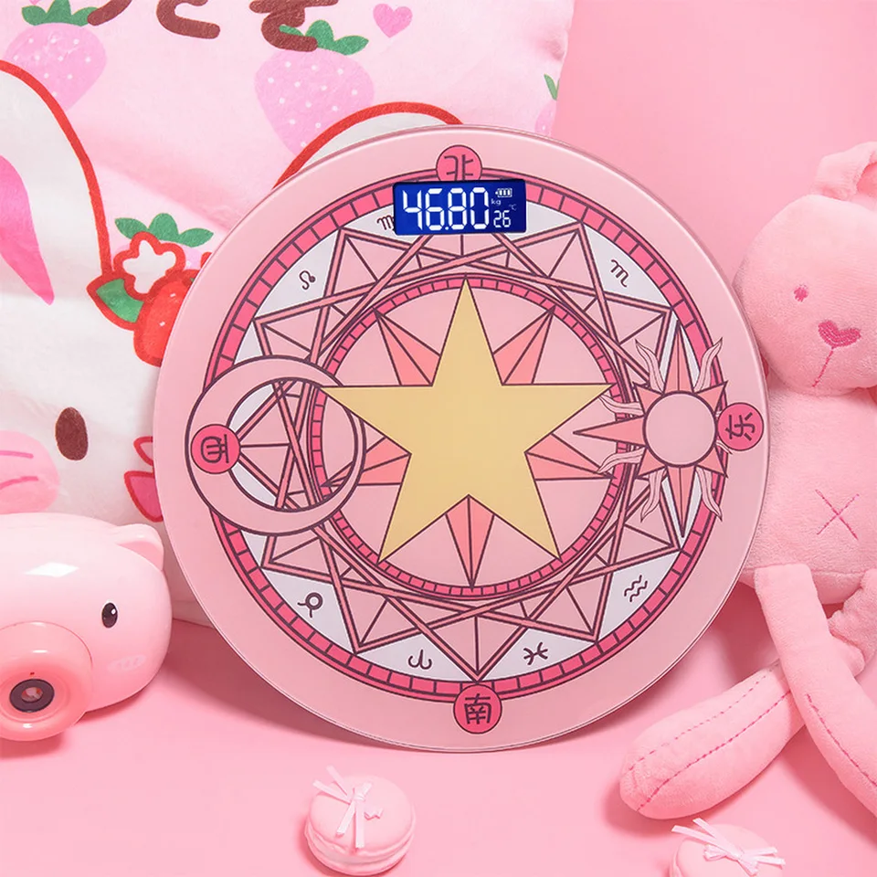 Magic Girl Cardcaptor Sakura Electronic Scale Cute Sailor Moon Weight Scale Anime Periférny kreatívny darček