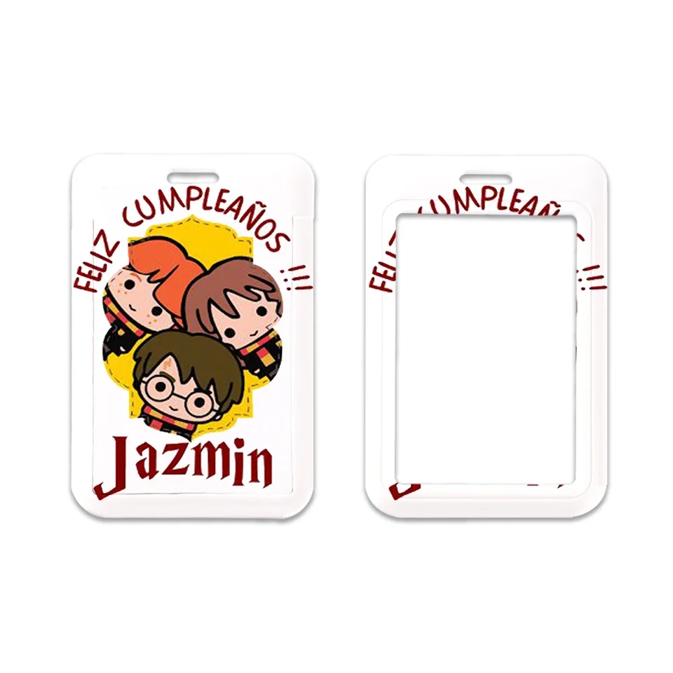 Magic Harry Potter ID Držiteľ karty Lanyards Business Breck Strap Stiahnuteľný klip kreditnou kartou puzdro Klávesové odznaky Držiteľ