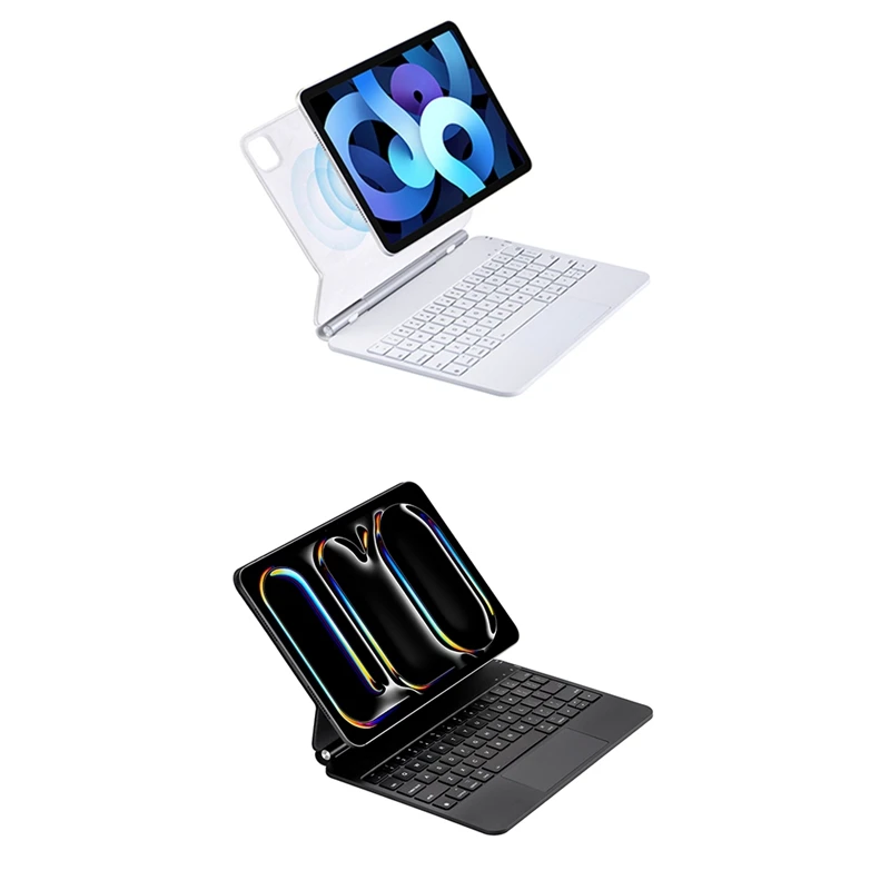 Magic Keyboard Folio pre iPad Pro 11 (2024) M4, inteligentná magnetická klávesnica prípadu