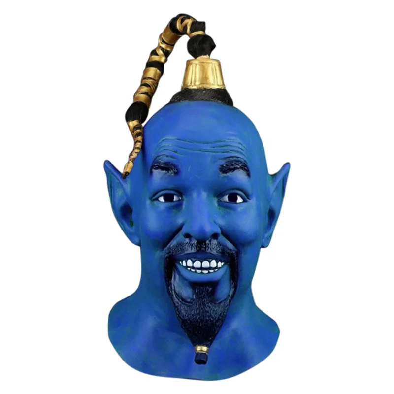 Magic Lamp Genie Headar Mask Cartoon Muž Cosplay kostýmové doplnky Men pre dospelých prilba pre Halloween Party Role Play Darček
