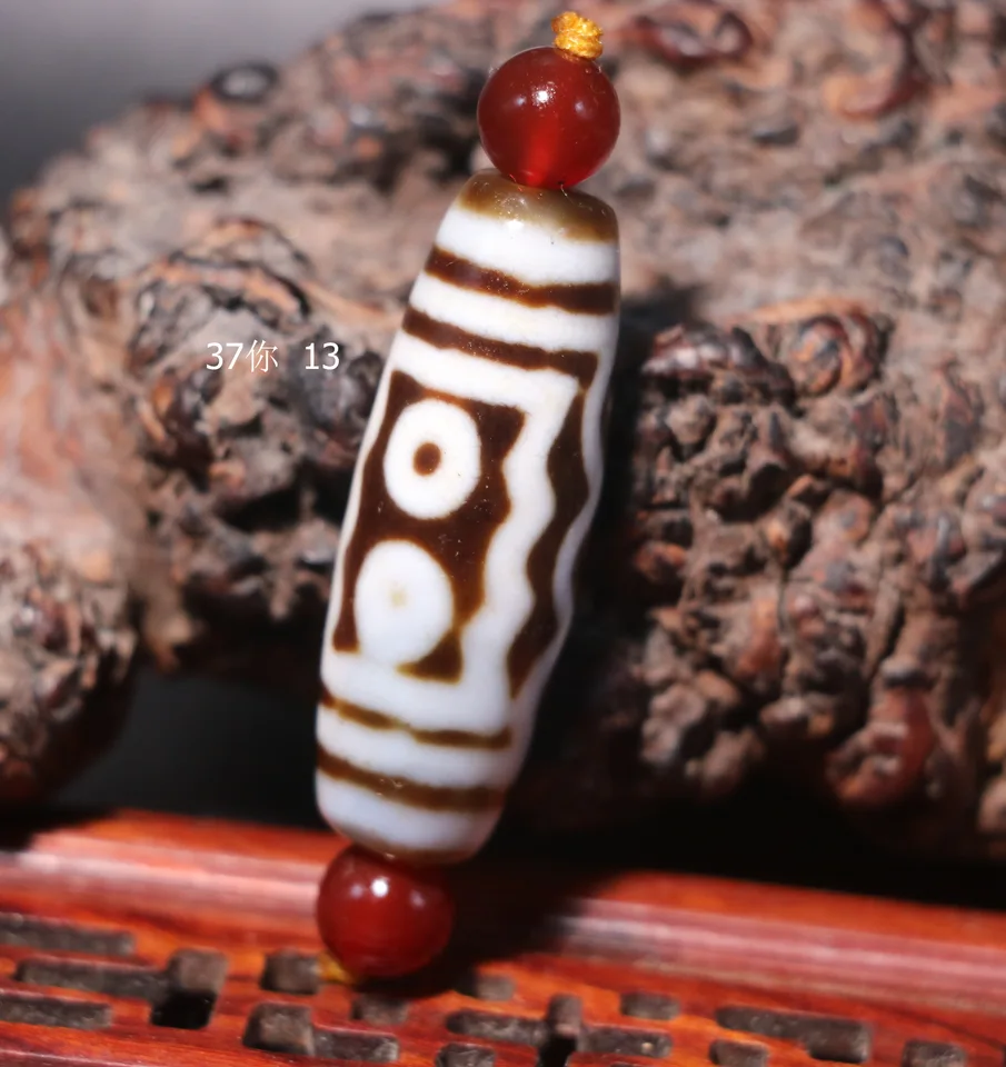 Magic Power Energy Tibetan Old Agate 5 Eyed Big Wealth Dzi Bead Amulet Fit na výrobu náramkov aktualizáciu 211026a2 časové omáčky