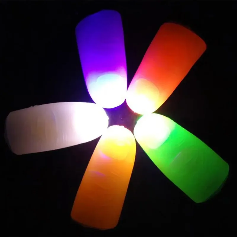 Magic Thumb Finger Light Magic Thumbs Svetelné hračky pre dospelých magických trikových rekvizity Led Blikajúce prsty Halloween Party pre deti hračky