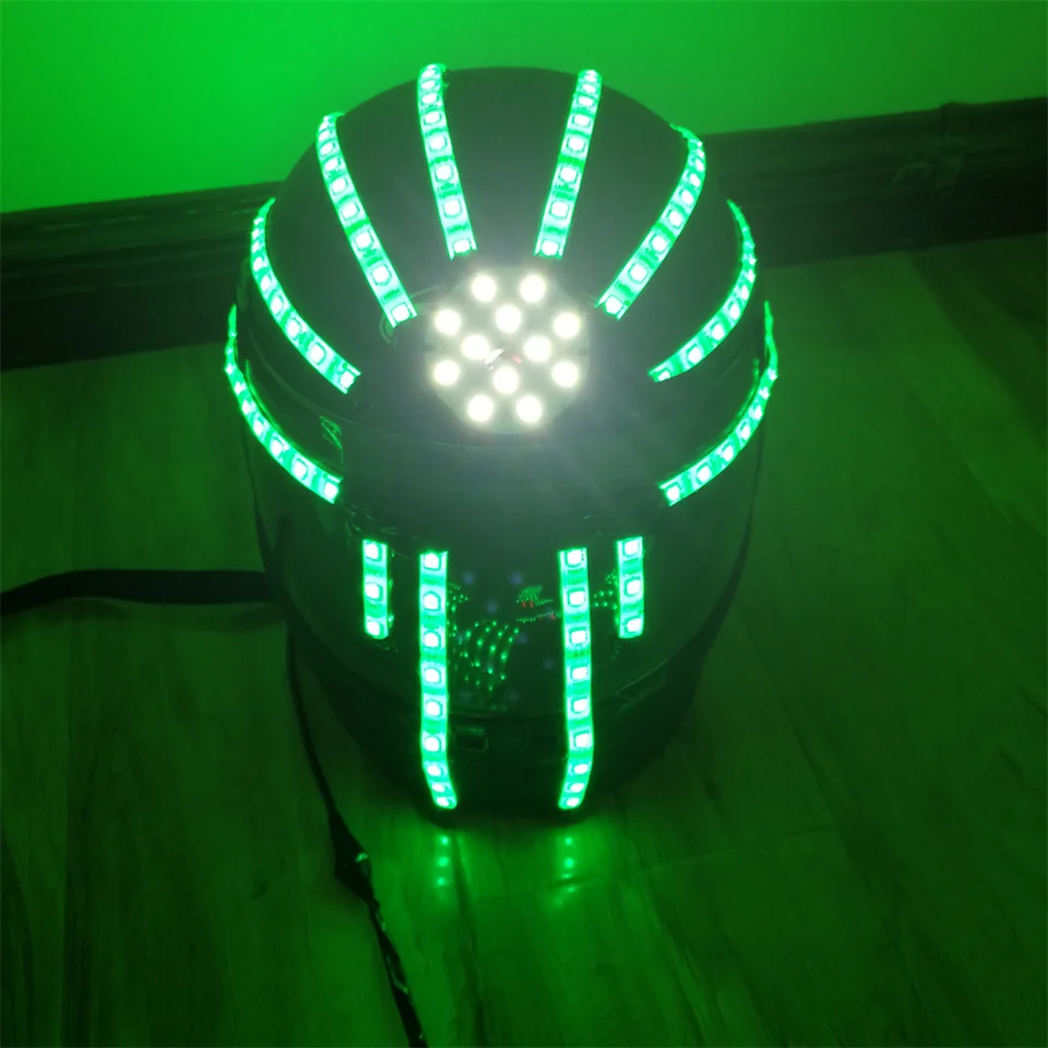 Magicool RGB diaľkové ovládanie laserová LED prilba LID GLEATING STAVE DANCE PERFORMÁCIE HATKÉ OKLASY Rukavice DJ Bar osvetlenie rekvizity rekvizity