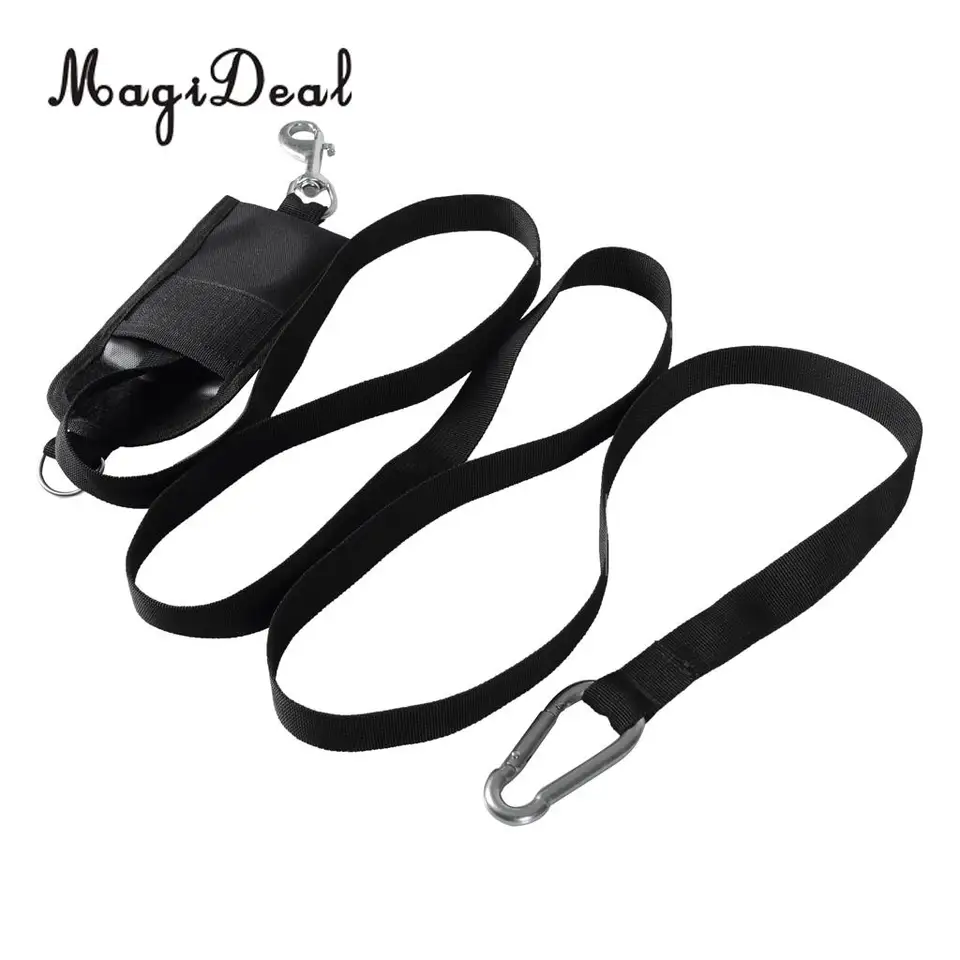 Magideal Heavy Duty Technical Scabu Diving Jon Line s vreckovým klipom Dring Carabiner