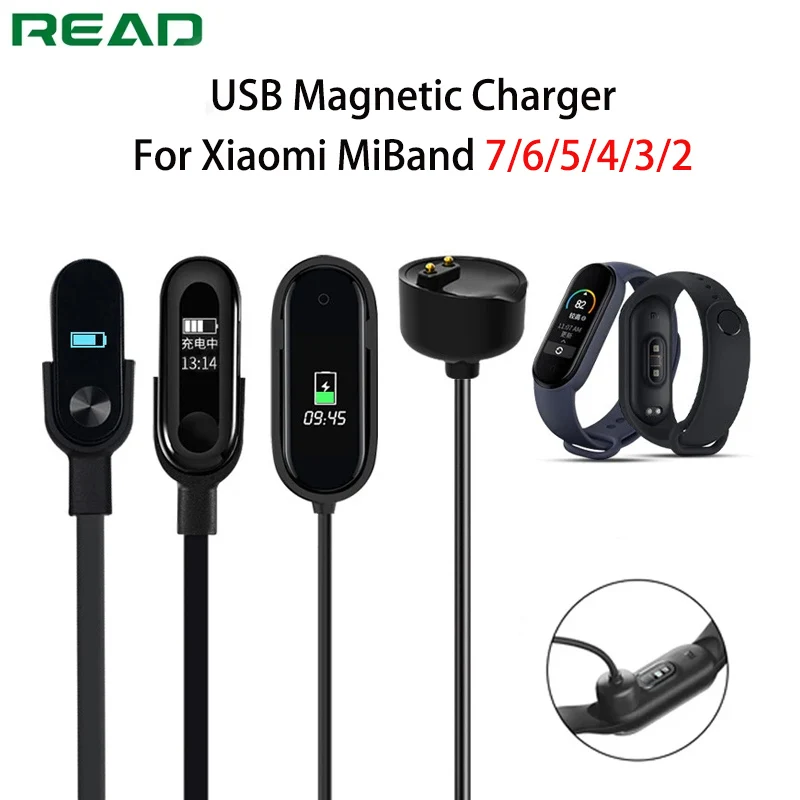 Magnetická nabíjačka USB pre Xiaomi Mi Band 2 3 3 4 5 6 7 USB nabíjací kábel inteligentný náramok náramku pre Miband 5 6 rýchle nabíjacie kábel