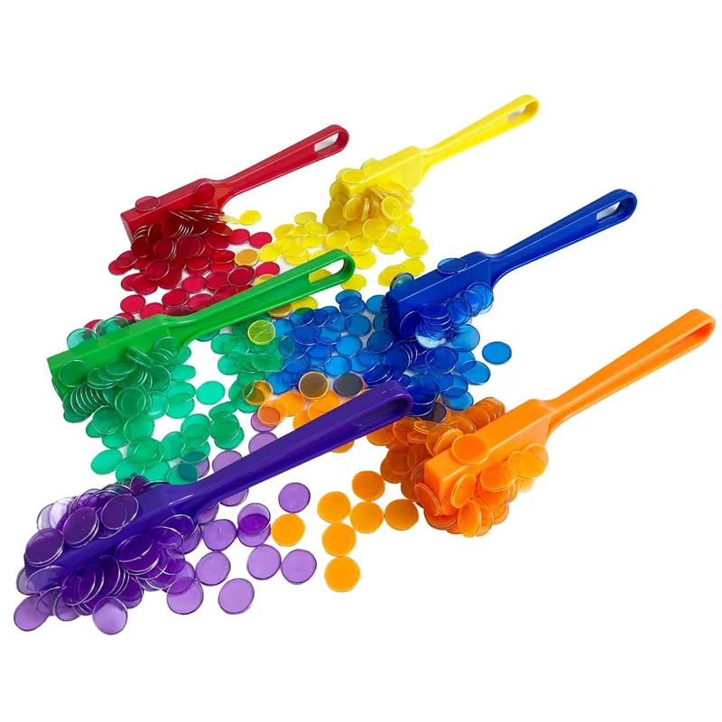 Magnetická palica Plastové farebné magnetické kruhové listy Detské fyziky Science Magnetický experiment Montessori Vzdelávacie hry hračky
